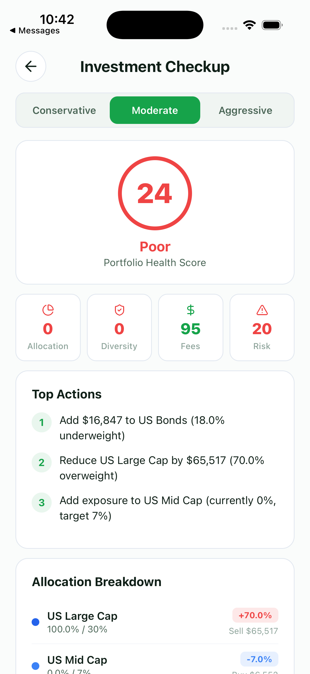 Penny AI portfolio analysis