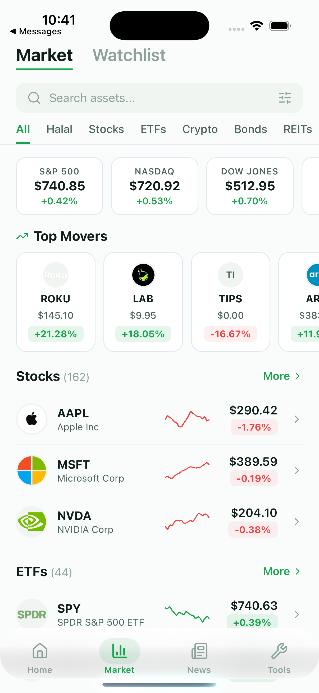 Live markets